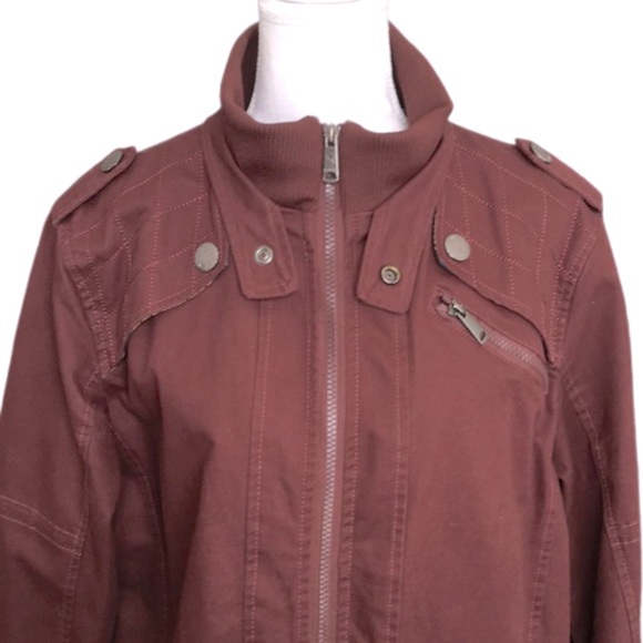DWAR Men’s Dark Red utility jacket. Size M - Picture 4 of 10
